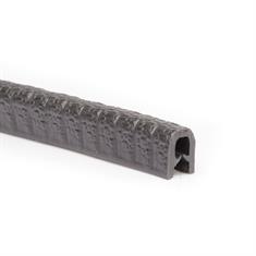 PVC kantafwerkprofiel zwart 0,5-2,0mm /BxH=6,5x9,5mm (L=25m)