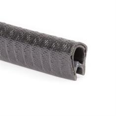 PVC kantafwerkprofiel zwart 1-4mm /BxH=10x14,5mm (L=25m)