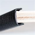 PVC kantafwerkprofiel zwart 17-20mm /BxH=27,5x16,5mm (L=25m)