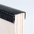 PVC kantafwerkprofiel zwart 25-27mm /BxH=33x20mm (L=25m)