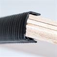 PVC kantafwerkprofiel zwart 25-27mm /BxH=33x20mm (L=25m)