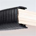 PVC kantafwerkprofiel zwart 28-32mm /BxH= 36x25,4mm (L=50m)