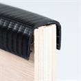 PVC kantafwerkprofiel zwart 28-32mm /BxH= 36x25,4mm (L=50m)