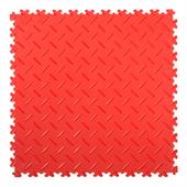 PVC kliktegel diamant rood 500x500x4mm