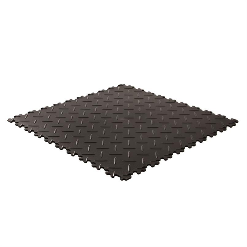 PVC kliktegel diamant zwart 500x500x4mm
