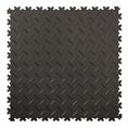 PVC kliktegel diamant zwart 500x500x7mm (5 tegels)