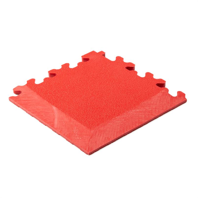 PVC kliktegel hamerslag hoekstuk rood 7mm
