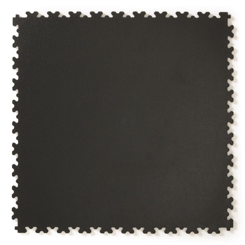 PVC kliktegel hamerslag zware uitvoering zwart 500x500x7m