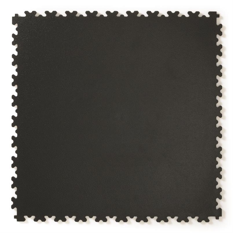 PVC kliktegel hamerslag zware uitvoering zwart 500x500x7mm