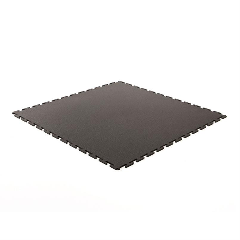 PVC kliktegel hamerslag zwart 500x500x4,5mm