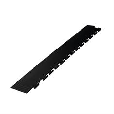 PVC kliktegel hoekstuk traanplaat zwart 4mm (T-verbinding)