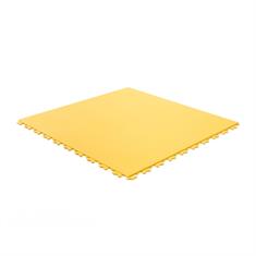 PVC kliktegel leather geel 500x500x5,5mm