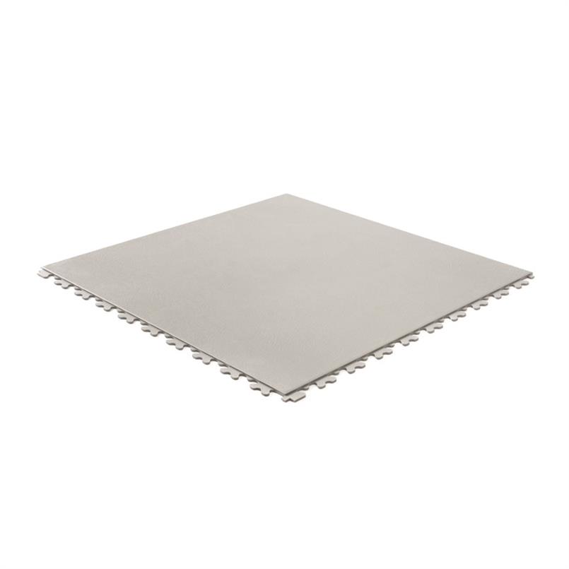 PVC kliktegel leather lichtgrijs 500x500x5,5mm