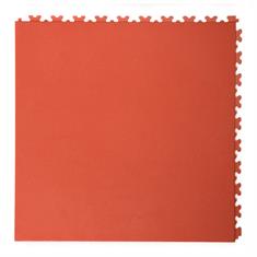 PVC kliktegel leather terracotta 500x500x5,5mm