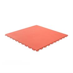 PVC kliktegel leather terracotta 500x500x5,5mm