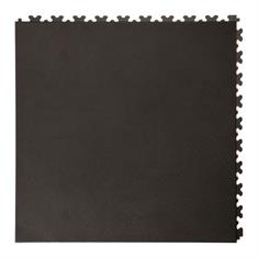 PVC kliktegel leather zwart 500x500x5,5mm