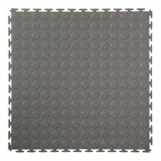 PVC kliktegel nop donkergrijs 500x500x4,5m (10 tegels)
