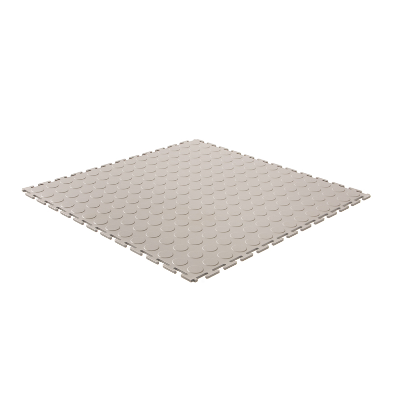 PVC kliktegel nop lichtgrijs 500x500x4,5mm