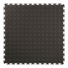 PVC kliktegel nop zwart 500x500x4,5mm (10 tegels)