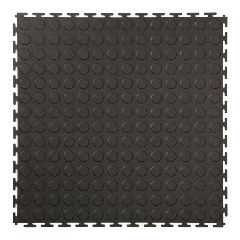PVC kliktegel nop zwart 500x500x4,5mm (10 tegels)
