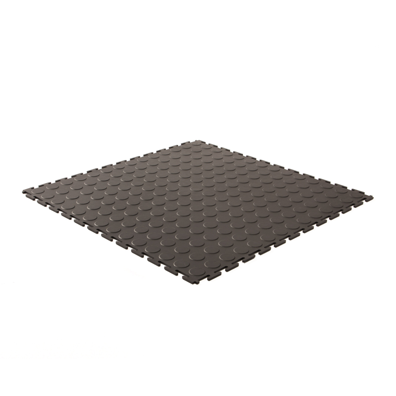 PVC kliktegel nop zwart 500x500x4,5mm