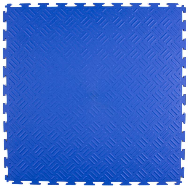 PVC kliktegel traanplaat blauw 530x530x4mm
