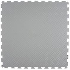 PVC kliktegel traanplaat lichtgrijs 530x530x4mm (10 tegels)
