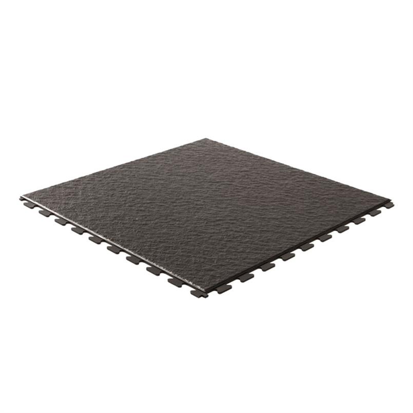 PVC kliktegels leisteen zwart 458x458x5mm