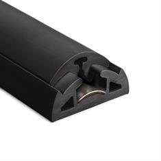 PVC stootrand boot zwart BxH=65x37mm (L=24m)