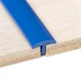 PVC T-profiel blauw BxH=19x12mm (L=125m)