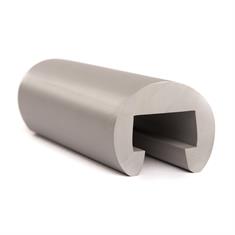 PVC trapleuningprofiel grijs D=40mm /BxH=25x15mm (L=25m)