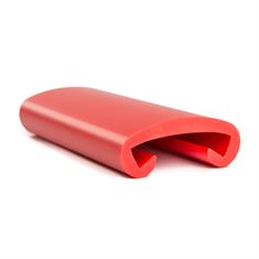PVC trapleuningprofiel rood BxH=40x8mm (L=25m)