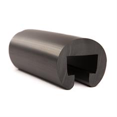 PVC trapleuningprofiel zwart D=40mm /BxH=25x15mm (L=10m)