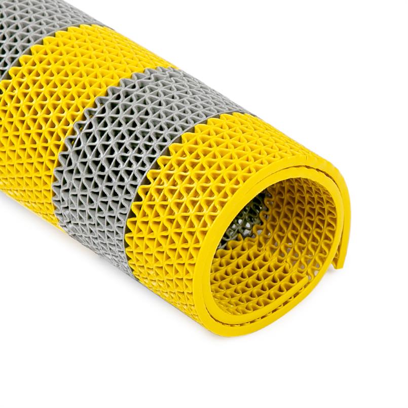 Rastermat grijs/geel groot 500x120cm