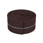Rubber borderrand bruin 15cm (L=20m)