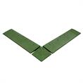 Rubber oplooprand groen 100x25x4,5cm