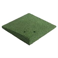 Rubber oplooprand hoek groen 25x25x4,5cm