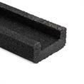 Rubber rand zwart 6mm (LxBxH=100x10x4,2cm)