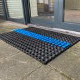 Rubber ringmat inzetborstels blauw (set 10 stuks)