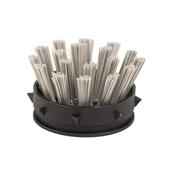 Rubber ringmat inzetborstels grijs (set 10 stuks)