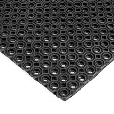 Rubber ringmat open dun HD 1000x1000x13mm