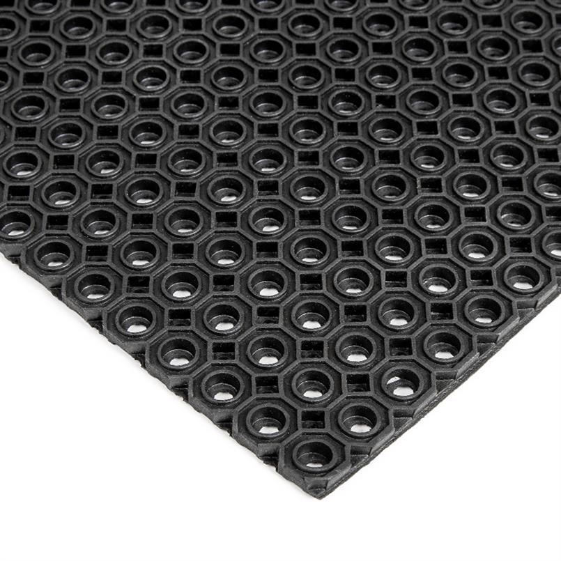 Rubber ringmat open dun HD 1000x1000x13mm