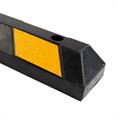 Rubber stootblok zwart/geel LxBxH=1865x155x100mm
