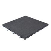 Rubber terrastegel donkergrijs 50x50x2,5cm