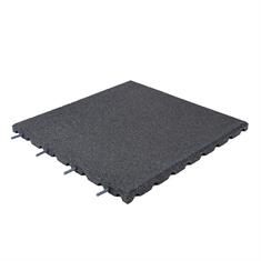 Rubber terrastegel donkergrijs 50x50x2,5cm