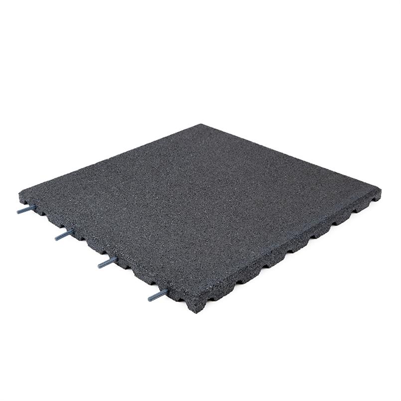 Rubber terrastegel donkergrijs 50x50x2,5cm