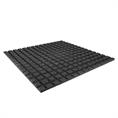 Rubber terrastegel donkergrijs zonder schijnvoeg 100x100x2,5cm