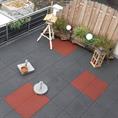 Rubber terrastegel grijs 100x100x2,5cm