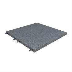 Rubber terrastegel grijs 50x50x3cm