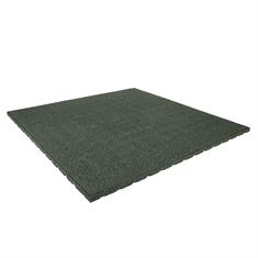 Rubber terrastegel groen zonder schijnvoeg 100x100x2,5cm